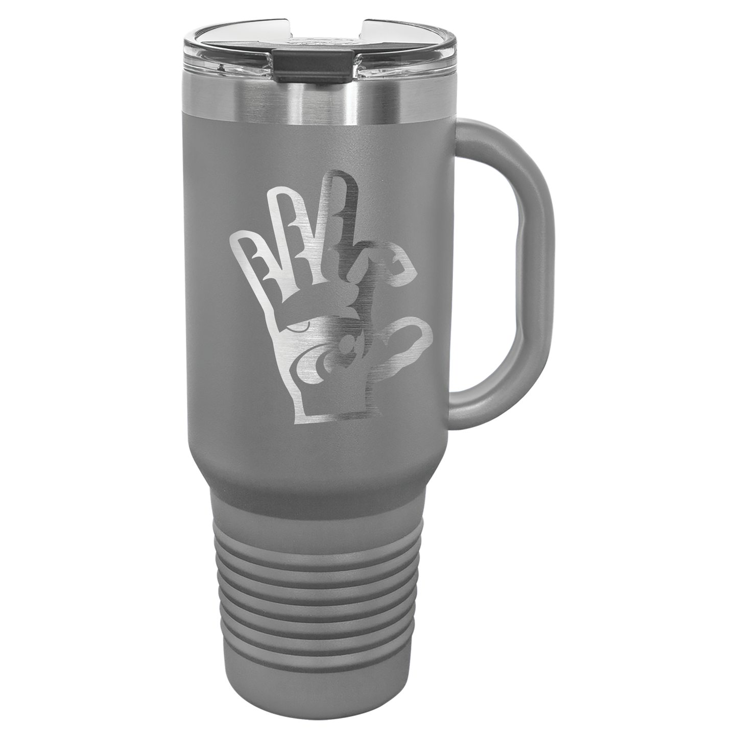 Wildcat Hand with Power Cat insulated Drinkware - Official Affinity Licensed Product - K-State