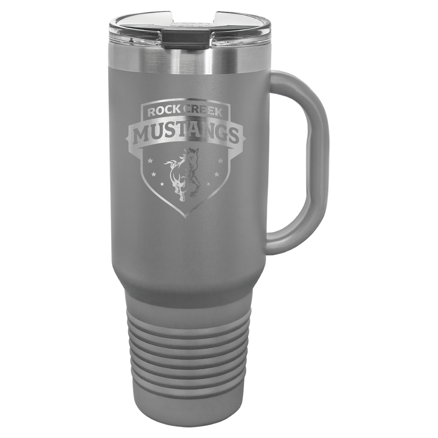 Rock Creek Mustangs Shield Tumbler - Click for all color/size options