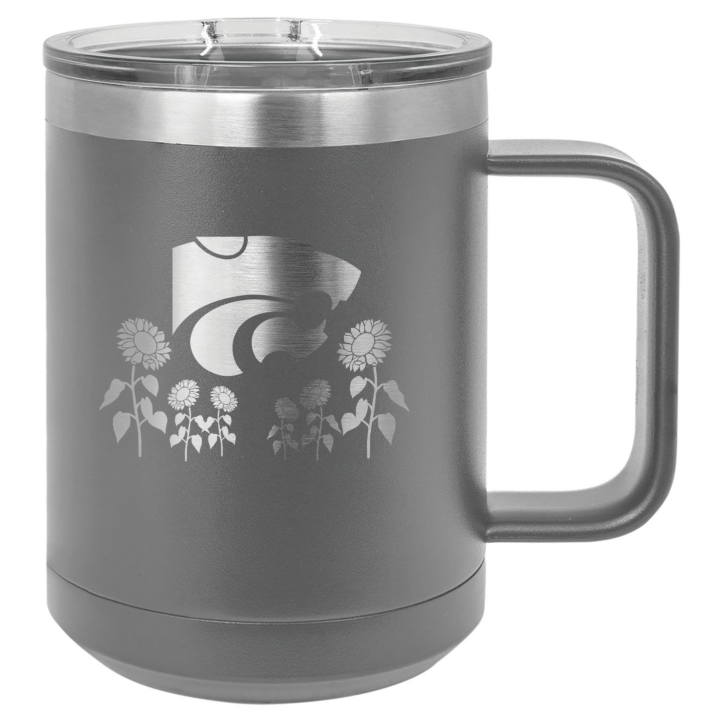 Power Cat Sunflower Field insulated Drinkware - Official Affinity Licensed Product - K-State