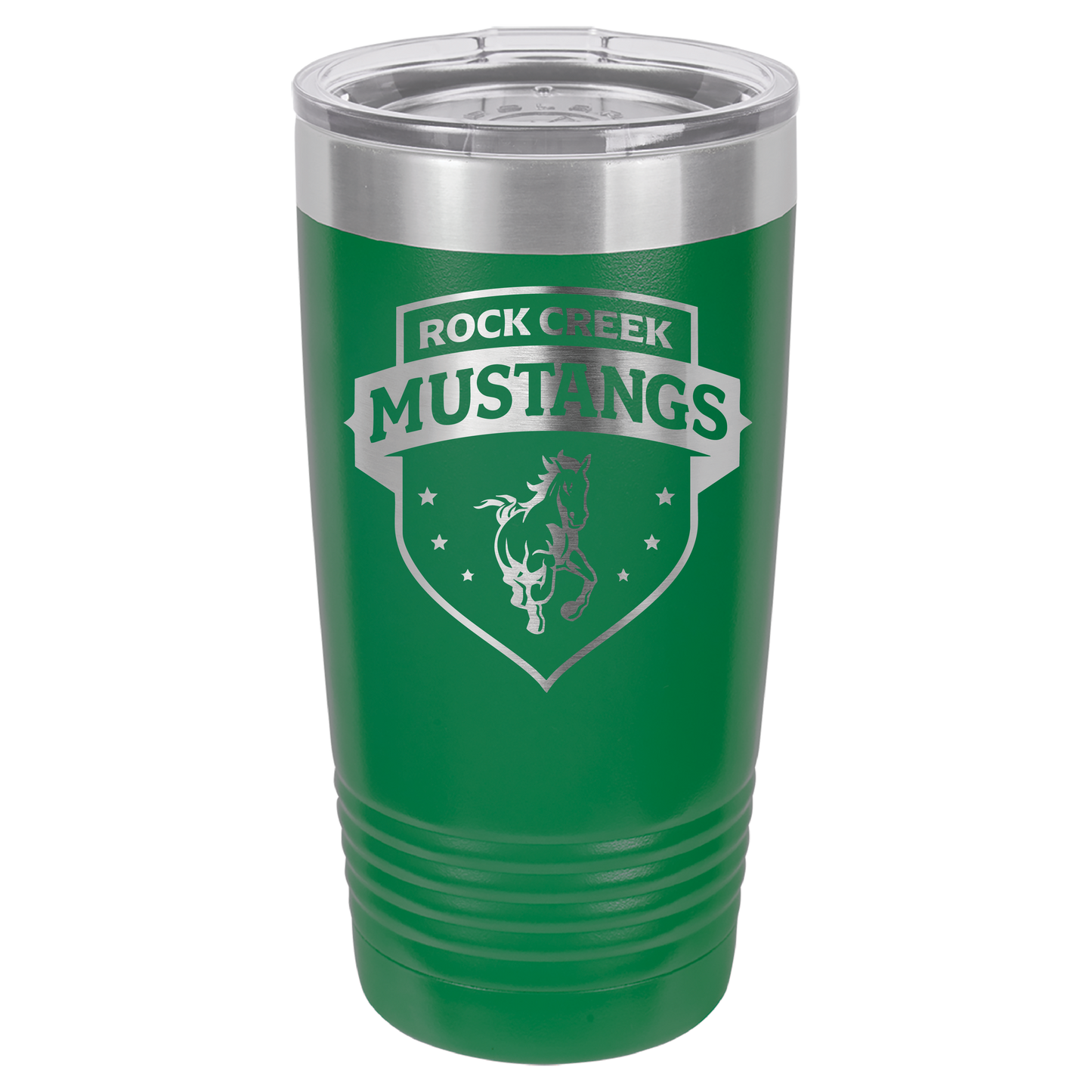 Rock Creek Mustangs Shield Tumbler - Click for all color/size options