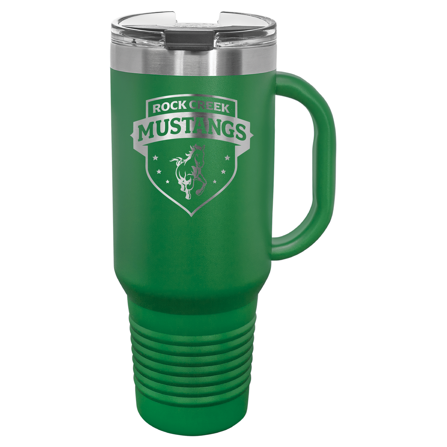 Rock Creek Mustangs Shield Tumbler - Click for all color/size options