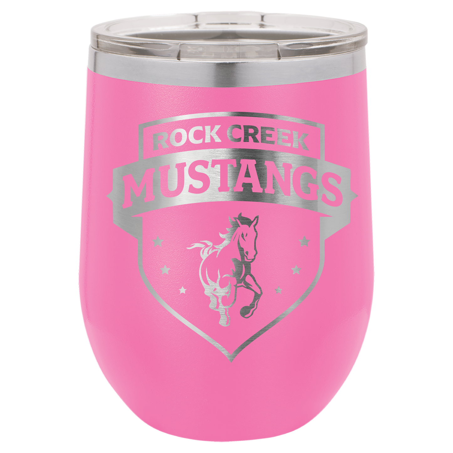 Rock Creek Mustangs Shield Tumbler - Click for all color/size options