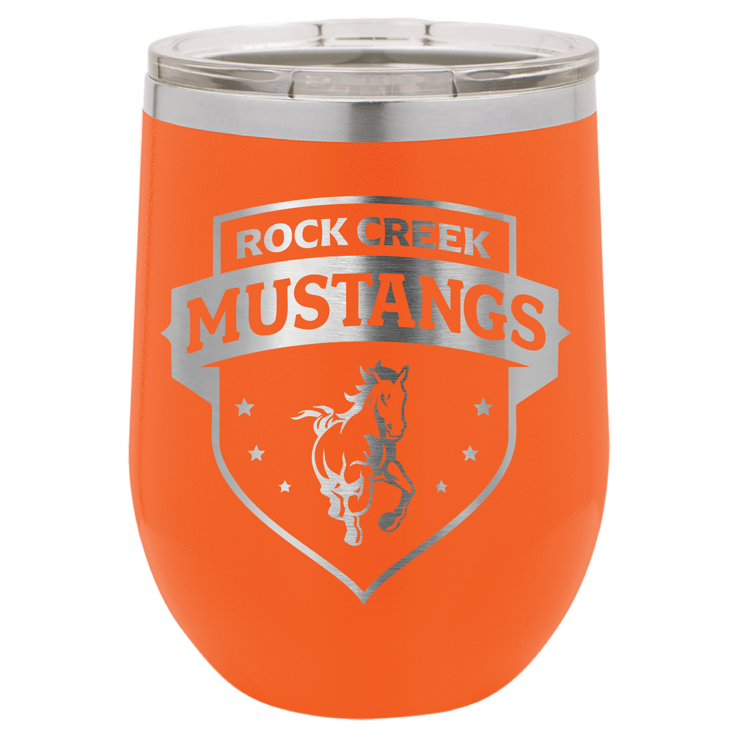 Rock Creek Mustangs Shield Tumbler - Click for all color/size options