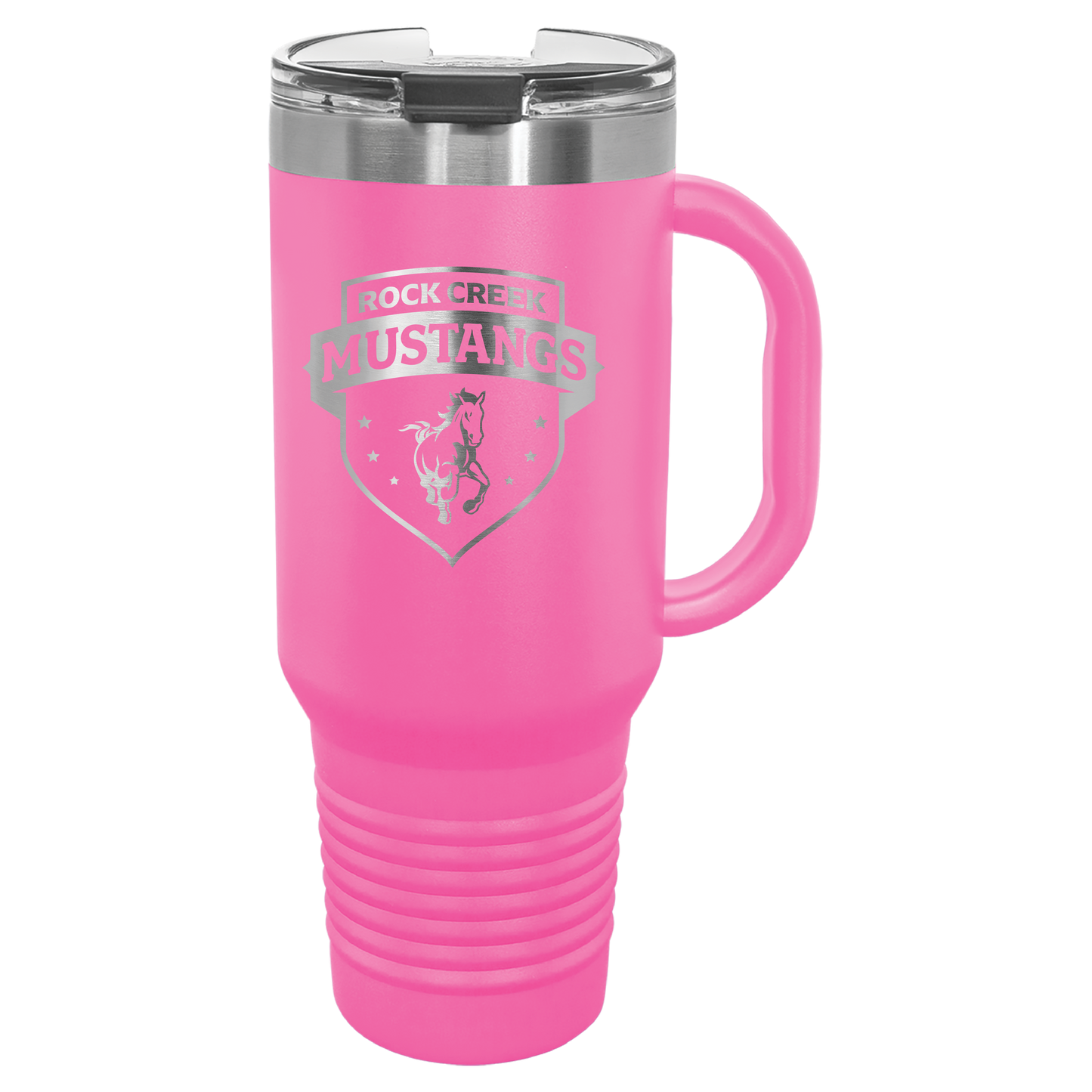 Rock Creek Mustangs Shield Tumbler - Click for all color/size options