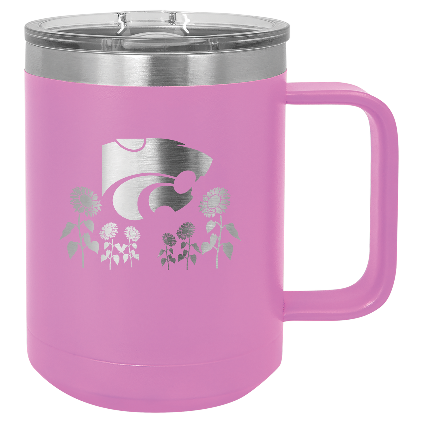 Power Cat Sunflower Field insulated Drinkware - Official Affinity Licensed Product - K-State