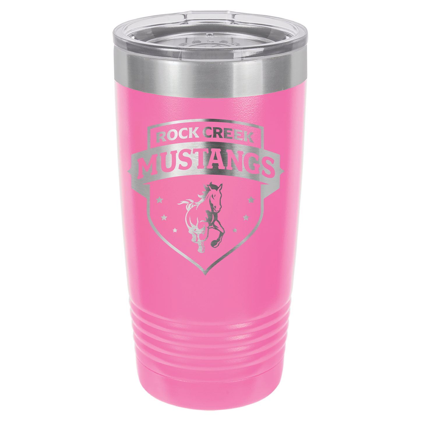 Rock Creek Mustangs Shield Tumbler - Click for all color/size options