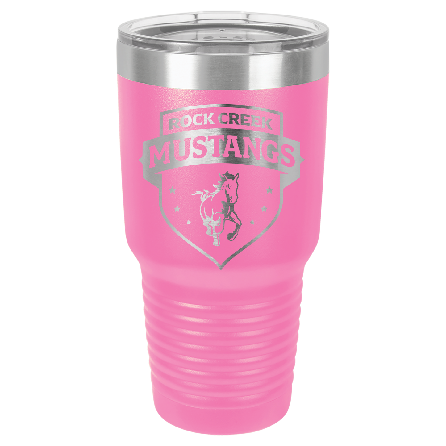 Rock Creek Mustangs Shield Tumbler - Click for all color/size options