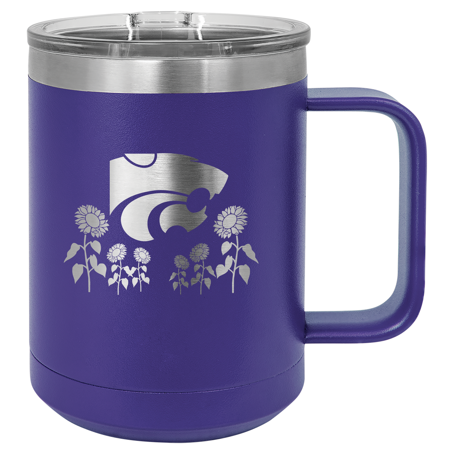 Power Cat Sunflower Field insulated Drinkware - Official Affinity Licensed Product - K-State