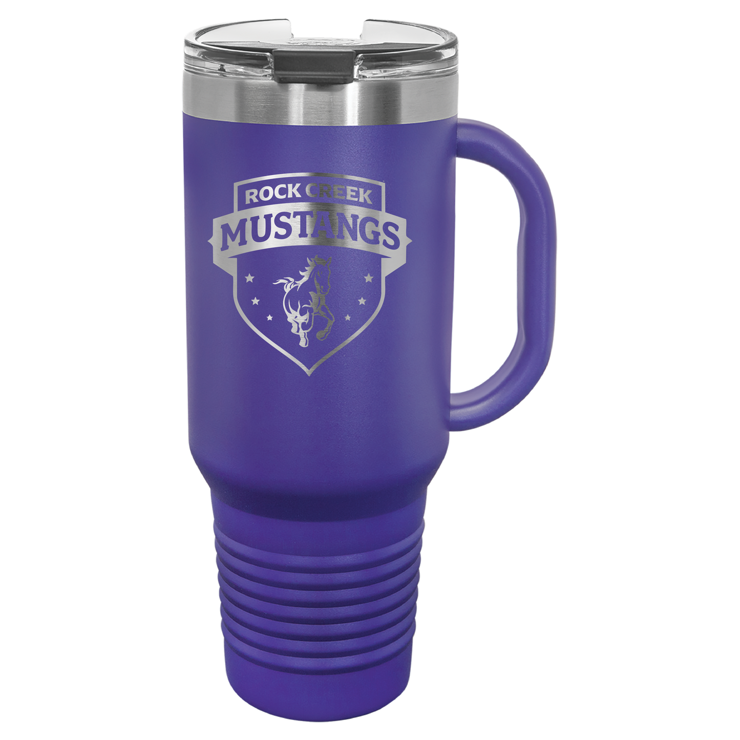 Rock Creek Mustangs Shield Tumbler - Click for all color/size options