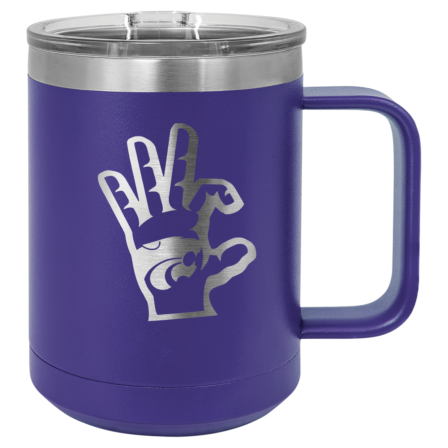 Wildcat Hand with Power Cat insulated Drinkware - Official Affinity Licensed Product - K-State