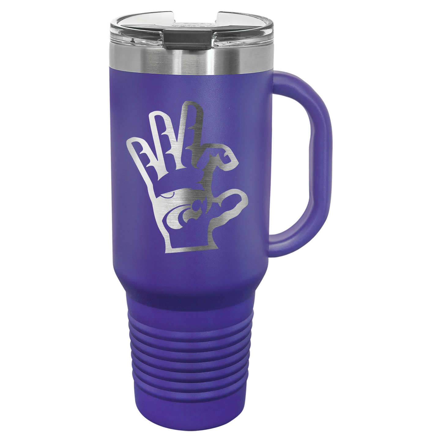 Wildcat Hand with Power Cat insulated Drinkware - Official Affinity Licensed Product - K-State