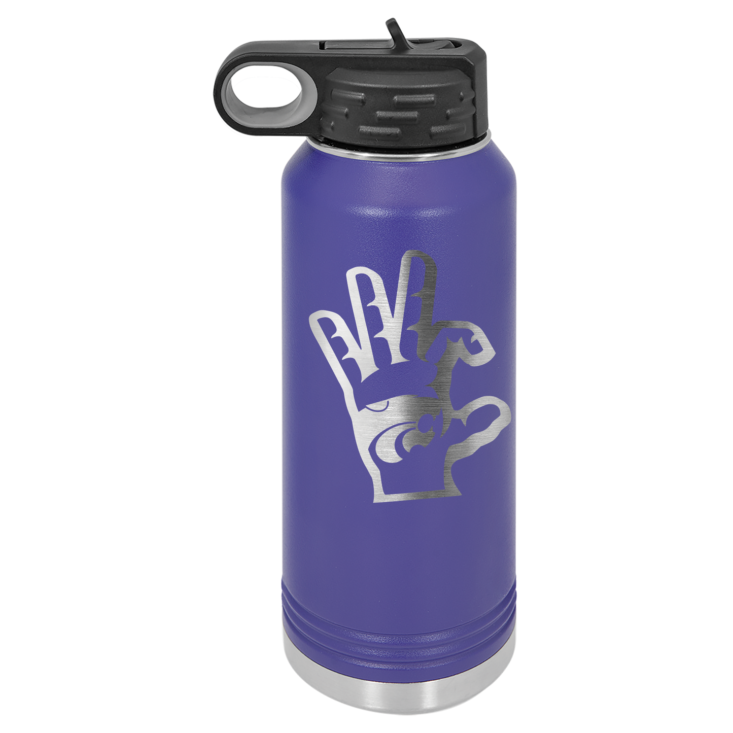 Wildcat Hand with Power Cat insulated Drinkware - Official Affinity Licensed Product - K-State