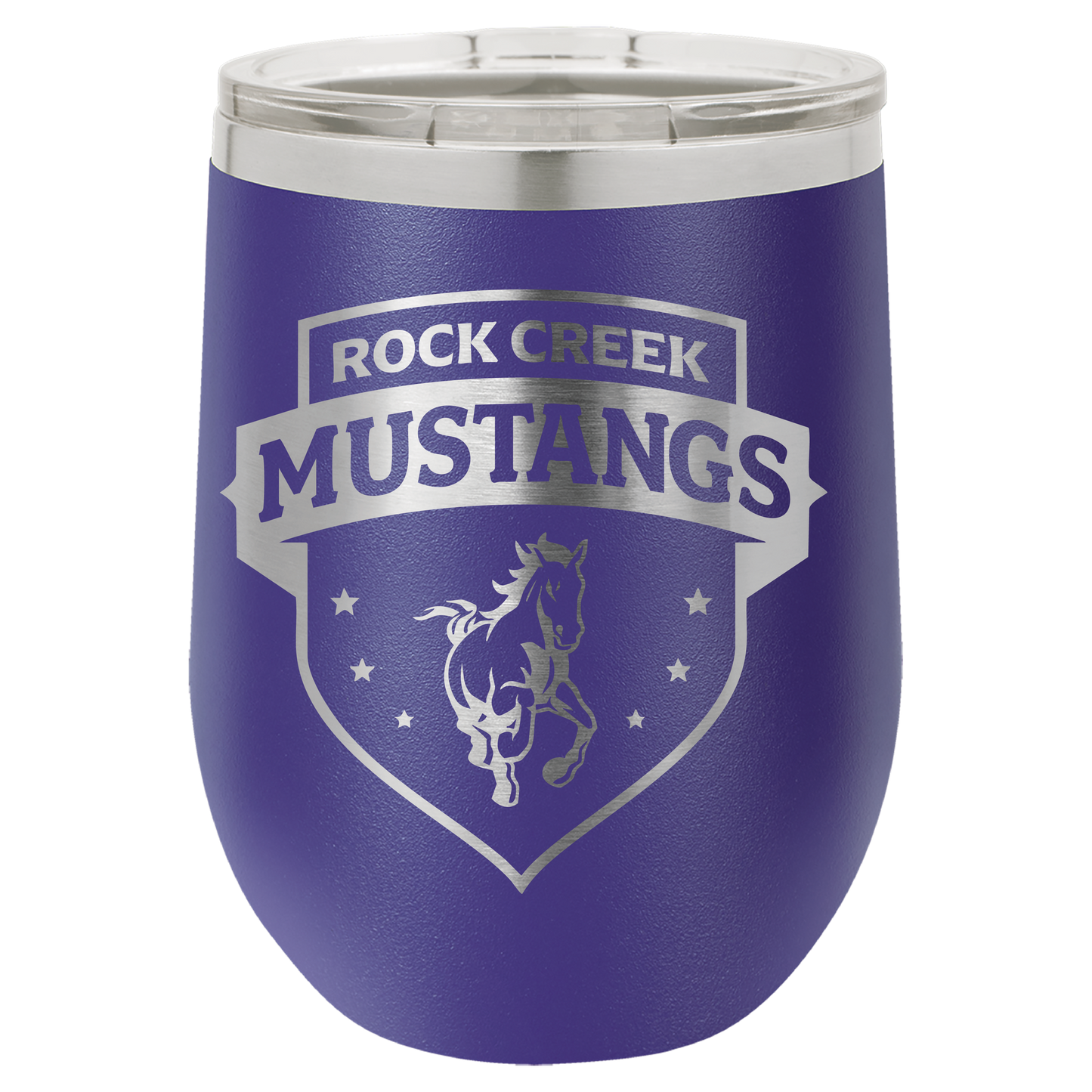 Rock Creek Mustangs Shield Tumbler - Click for all color/size options