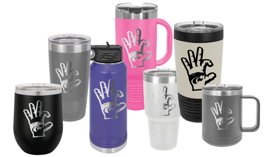 Wildcat Hand with Power Cat insulated Drinkware - Official Affinity Licensed Product - K-State