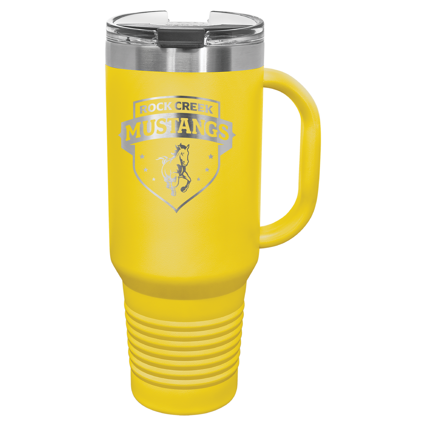 Rock Creek Mustangs Shield Tumbler - Click for all color/size options