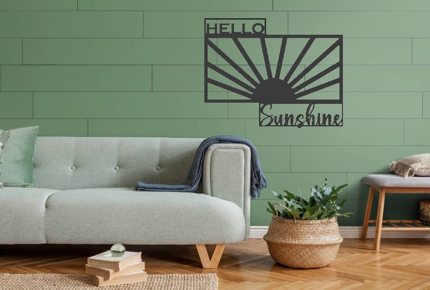 Hello Sunshine Rectangle Metal Sign