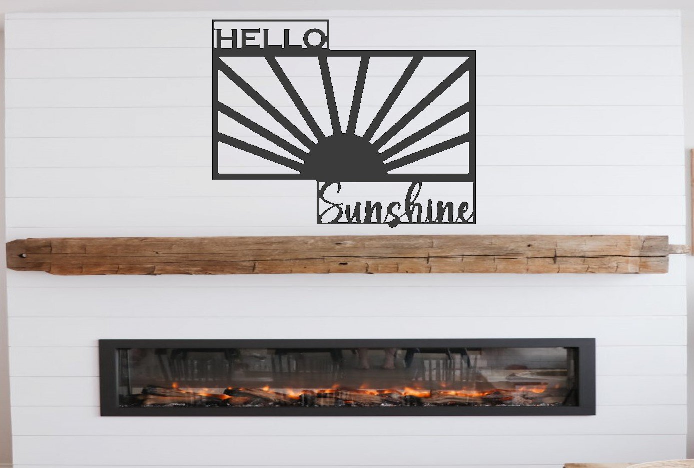 Hello Sunshine Rectangle Metal Sign