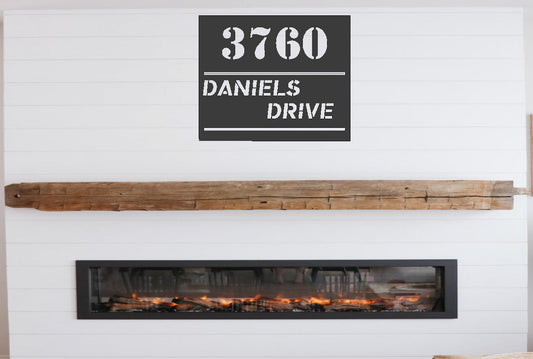 Square Address Sign