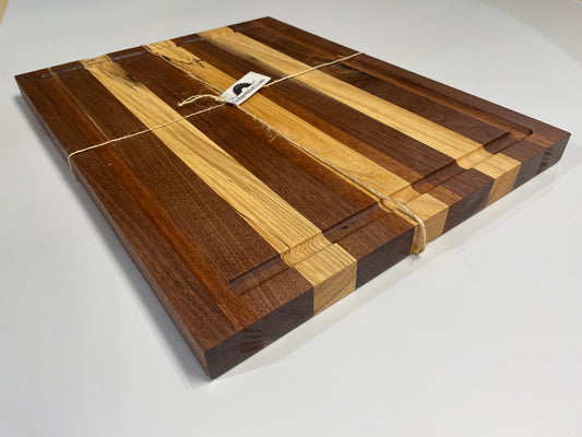 Handmade 23”x 17.5” x 1.5” Walnut and Sycamore Cutting Board