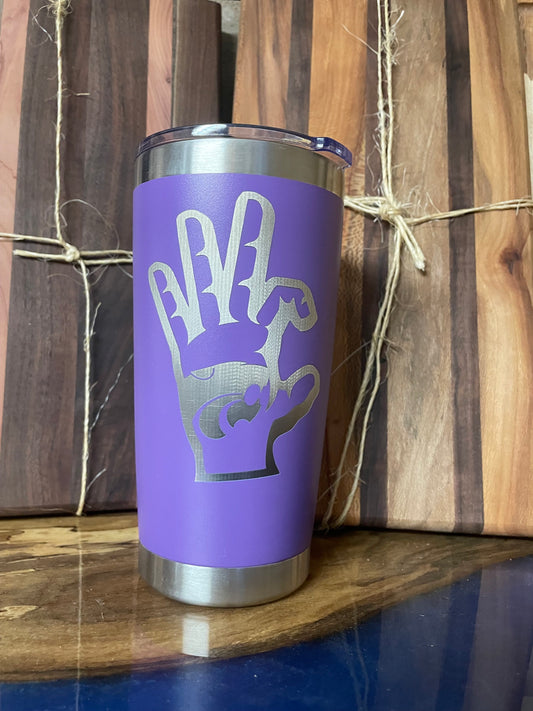 20 oz Wildcat Hand with Power Cat Tumbler