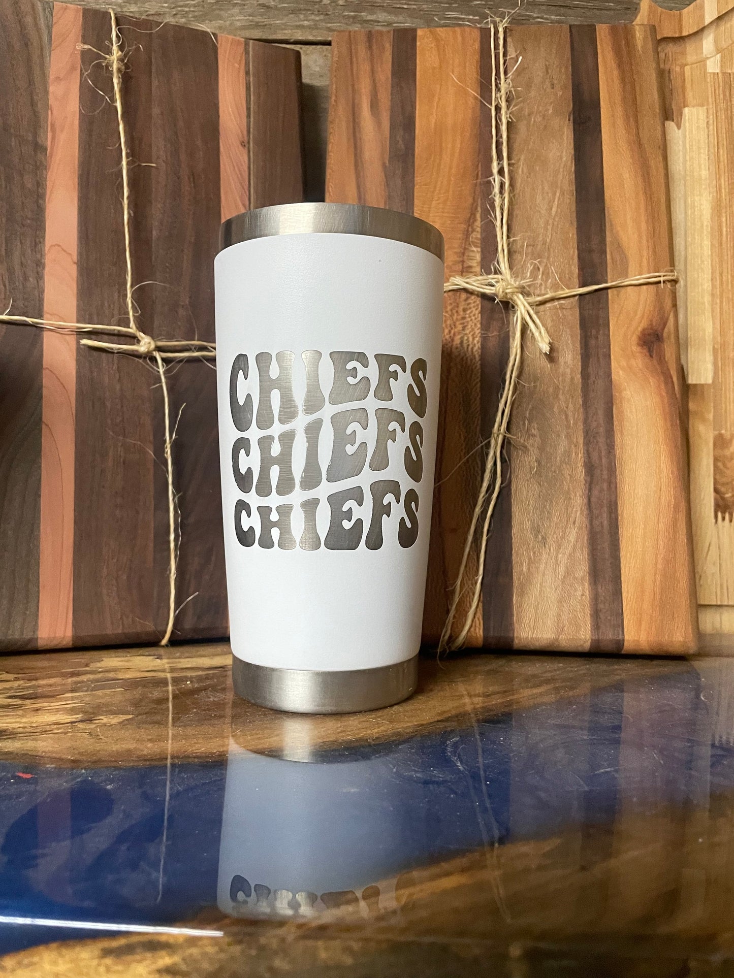 Wavy Chiefs 20 oz tumbler