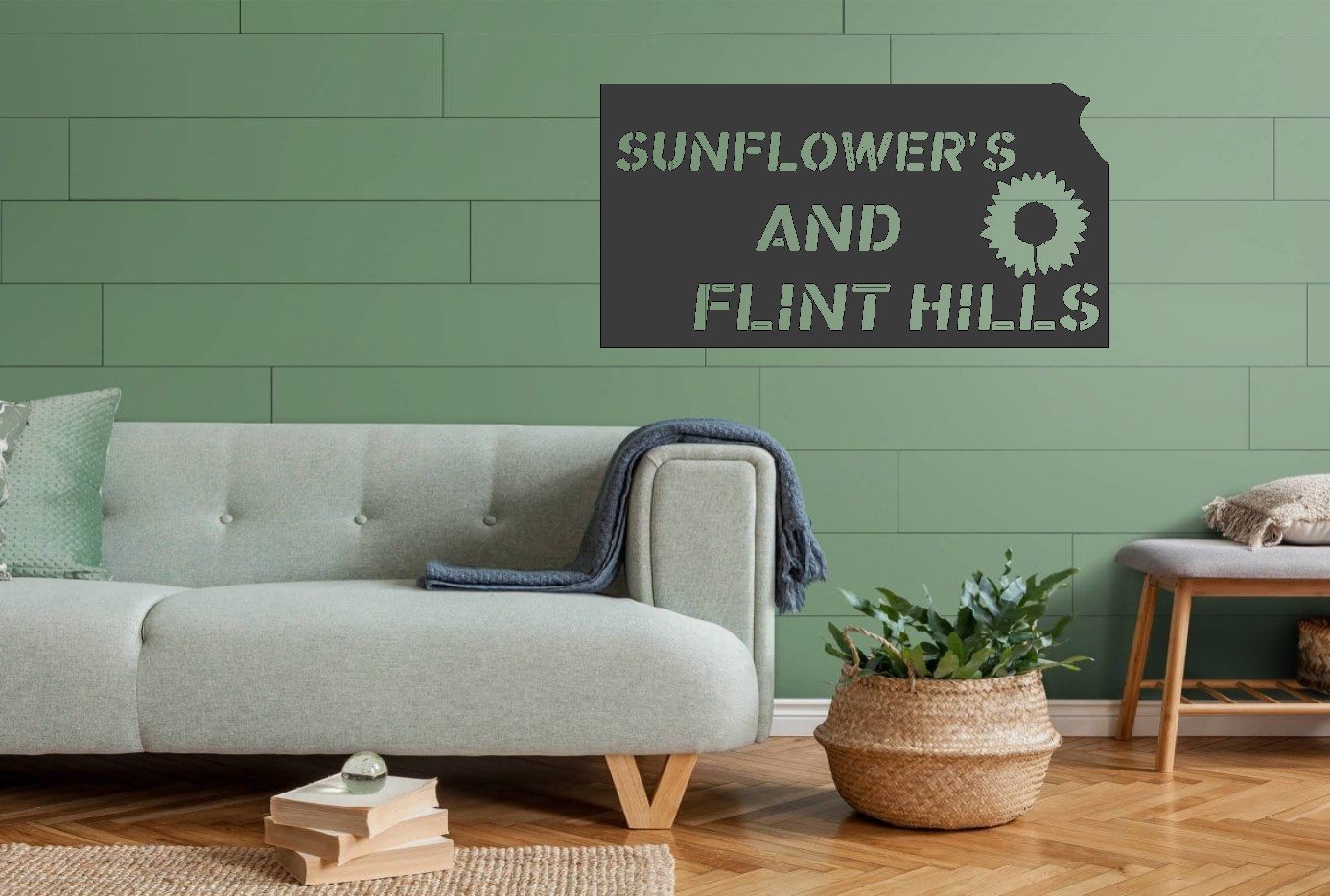 Kansas Flint Hills Metal Sign