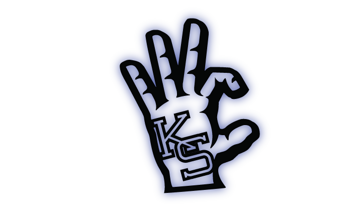 K-State Wildcat hand sign with baseball LED Sign